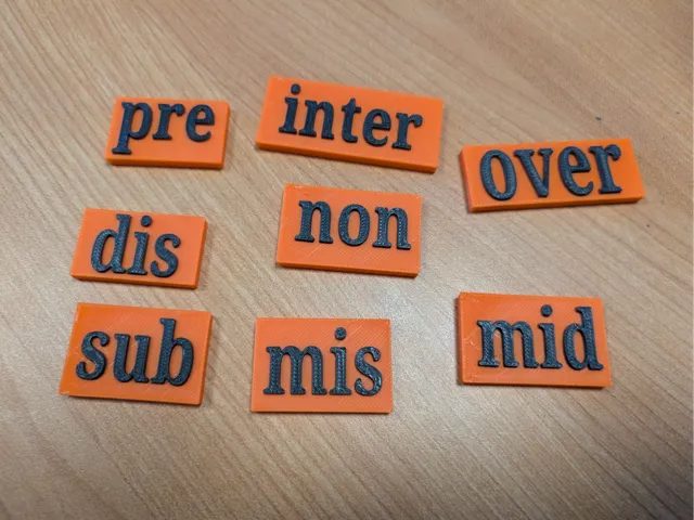 Letter tiles for tutoring