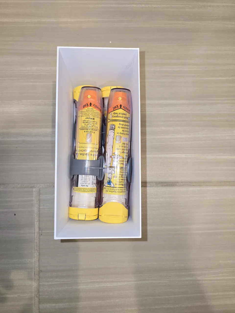 Epi Pen storage box - or general 7x3x4" box view 2