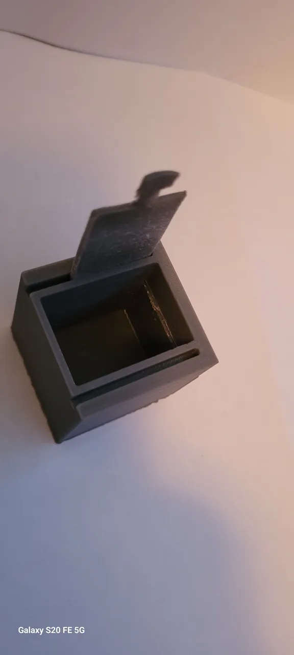 Sliding Lid Storage Box with Hidden Compartment view 3