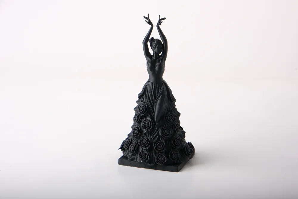 Rose Dancer Sculpture - Gothic Floral Art - Free 3D Print Model ...