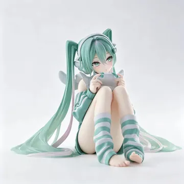 Modelo para impresión 3D: 初音未来坐姿手办 — vista de referencia 3