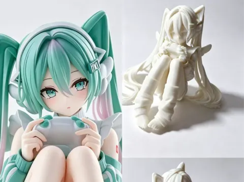 Modelo para impresión 3D: 初音未来坐姿手办 — referencia de MakerWorld