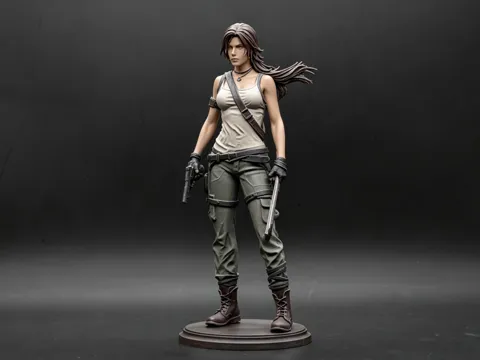 Modelo para impresión 3D: 古墓丽影 劳拉·克劳馥 — referencia de MakerWorld