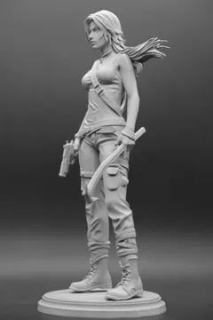 Modelo para impresión 3D: 古墓丽影 劳拉·克劳馥 — vista de referencia 4