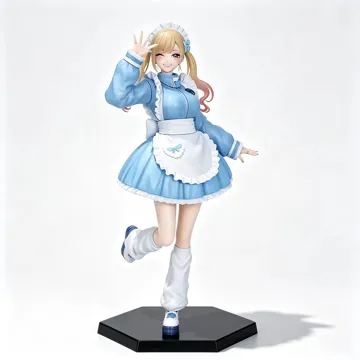 Modelo para impresión 3D: 喜多川海梦 蓝裙女仆手办 — vista de referencia 4