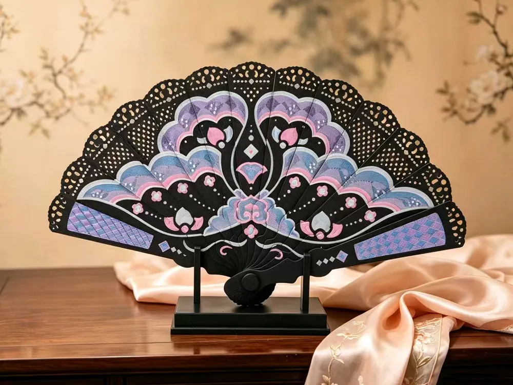 Accesorio para impresora 3D: 仿非遗螺钿蝶纹扇. Referencia del modelo original.