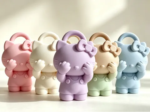 Modelo para impresión 3D: 捂眼害羞Kitty,藏住满满的可爱挂件 — referencia de MakerWorld