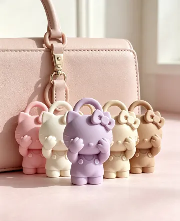 Modelo para impresión 3D: 捂眼害羞Kitty,藏住满满的可爱挂件 — vista de referencia 5