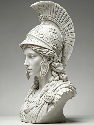 Modelo para impresión 3D: 战争女神-雅典娜 — vista de referencia 2