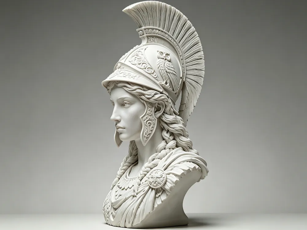 Modelo para impresión 3D: 战争女神-雅典娜. Referencia del modelo original.