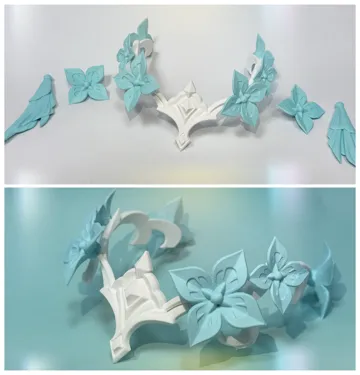 Modelo para impresión 3D: 原神 沃雅妮莎的头饰 — vista de referencia 3
