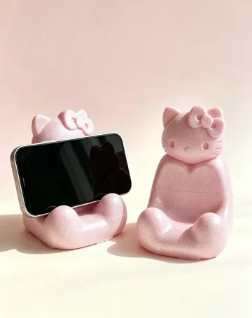 Modelo para impresión 3D: Kitty小沙发手机支架 — vista de referencia 3