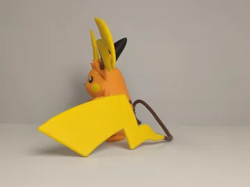 Modelo para impresión 3D: 宝可梦 第一世代 #0026.3 超级雷丘Y(Mega Raichu Y)多色模型 — vista de referencia 4
