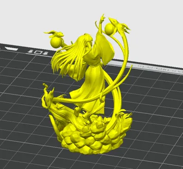 Modelo para impresión 3D: 犬夜叉-桔梗 — vista de referencia 4