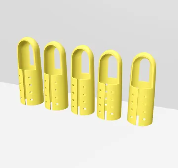Modelo para impresión 3D: 手指骨折护具手指保护套 — vista de referencia 3