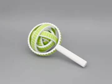 Accesorio para impresora 3D: 螺旋拨浪鼓解压玩具 — vista de referencia 3
