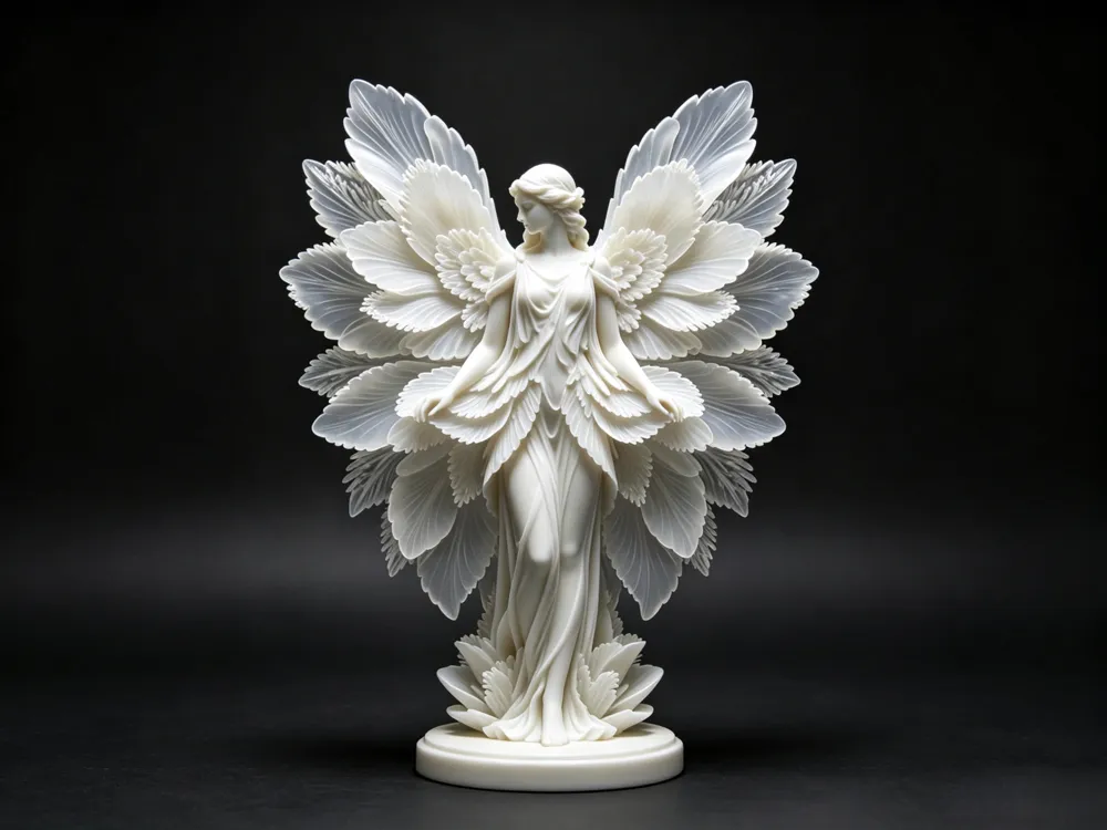 Modelo para impresión 3D: 琉璃千翼. Referencia del modelo original.