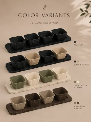 Bandeja organizadora: Japandi Snack Tray — vista de referencia 3