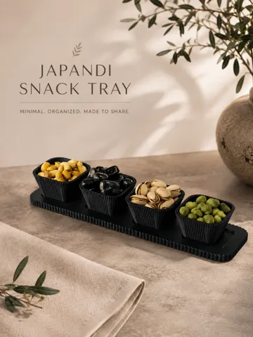 Bandeja organizadora: Japandi Snack Tray — vista de referencia 2