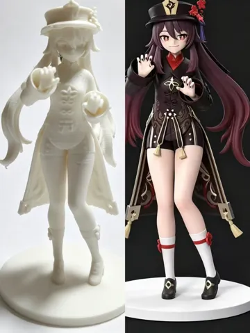 Modelo para impresión 3D: 原神胡桃手办 — vista de referencia 2