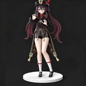 Modelo para impresión 3D: 原神胡桃手办 — vista de referencia 3