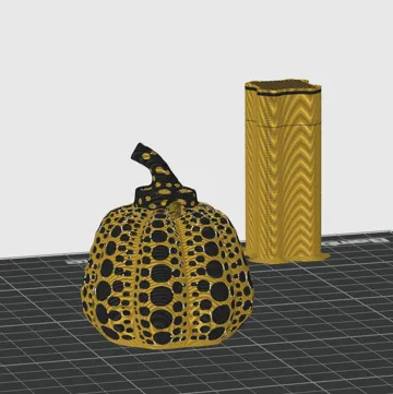 Modelo para impresión 3D: 草间弥生南瓜纪念挂件 — vista de referencia 4