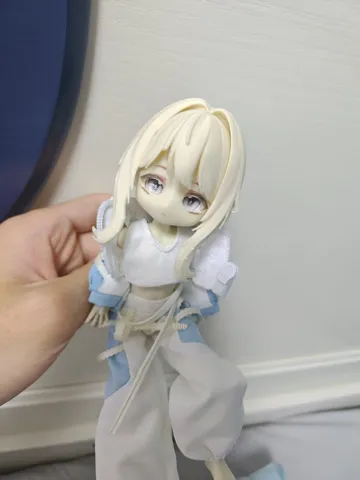 Modelo para impresión 3D: bjd马尾发型改版 — vista de referencia 3