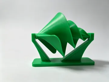 Modelo para impresión 3D: 阿基米德风车 风力涡轮 风扇 — vista de referencia 3