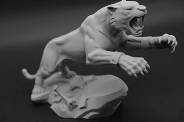 Modelo para impresión 3D: 杀戮的剑齿虎 — vista de referencia 4