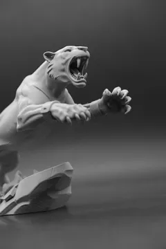 Modelo para impresión 3D: 杀戮的剑齿虎 — vista de referencia 3