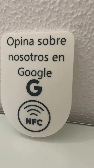 Letrero o emblema decorativo: Google Review NFC Sign – Reseñas de Google — vista de referencia 4