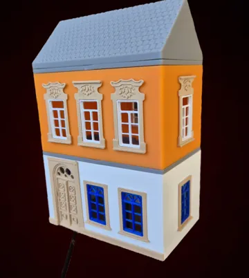 Letrero o emblema decorativo: H0 scale modular town houses — vista de referencia 5