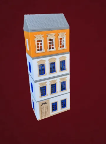Letrero o emblema decorativo: H0 scale modular town houses — vista de referencia 3