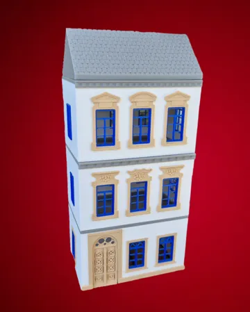 Letrero o emblema decorativo: H0 scale modular town houses — vista de referencia 4