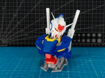 Modelo para impresión 3D: 1/72 XARX-ZERO 高达ZERO 迷你胸像 — vista de referencia 5