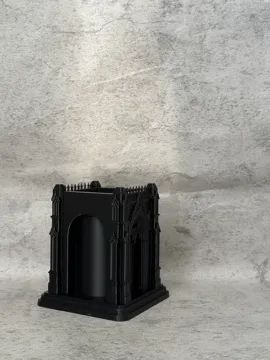Modelo para impresión 3D: 暗黑哥特教堂风格 化妆刷收纳桶 笔筒 — vista de referencia 3