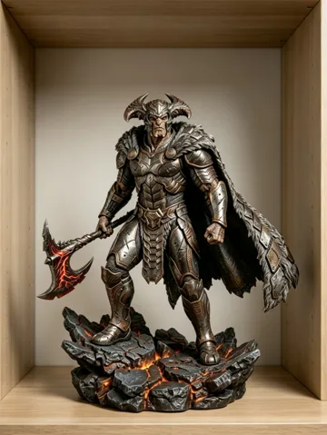 Modelo para impresión 3D: 魔幻兽人领主 — vista de referencia 2