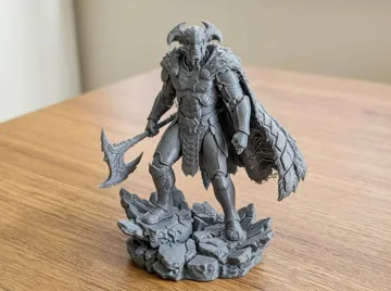 Modelo para impresión 3D: 魔幻兽人领主 — vista de referencia 3
