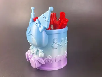 Modelo para impresión 3D: 酷洛米笔筒 Kuromi — vista de referencia 3
