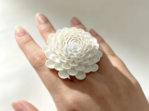 Modelo para impresión 3D: 花之戒“雏菊” — referencia de MakerWorld