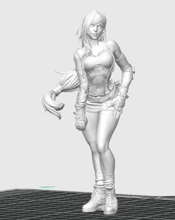 Modelo para impresión 3D: 最终幻想-蒂法 — vista de referencia 3