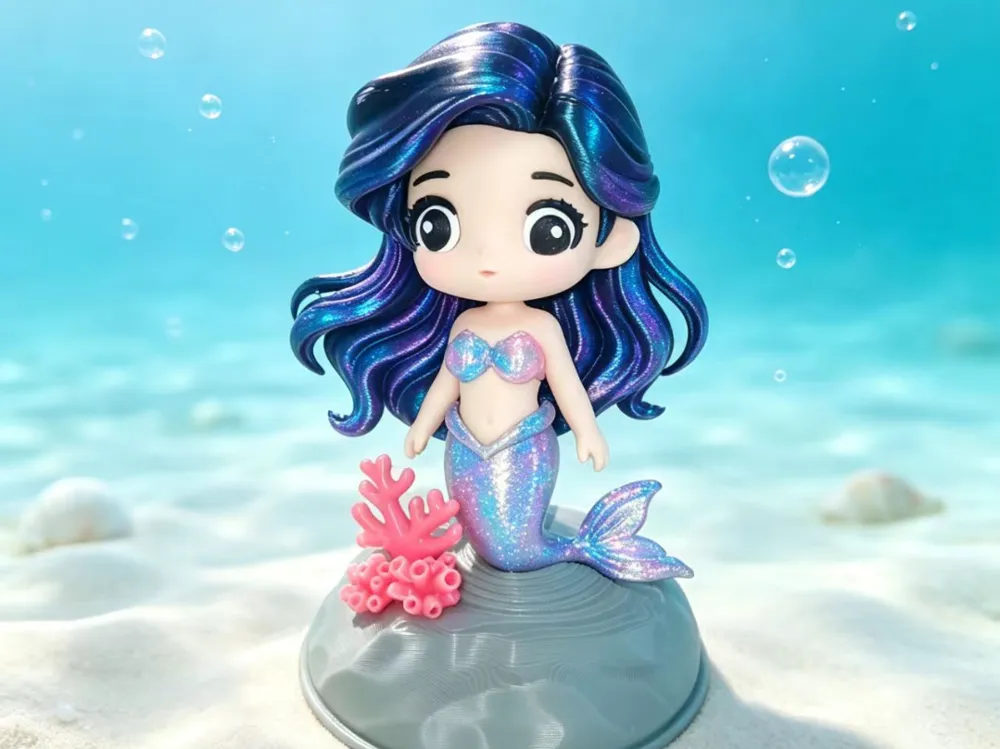 Accesorio para impresora 3D: 海的女儿，全拆件（无ams）. Referencia del modelo original.