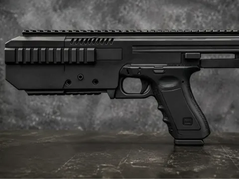 Figura decorativa: KIT AIRSOFT GLOCK 17 G4 PARA CARABINA — referencia de MakerWorld