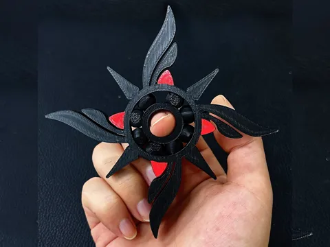 Modelo para impresión 3D: 原神阿蕾奇诺印象解压手指陀螺 一体打印无需支撑 — referencia de MakerWorld
