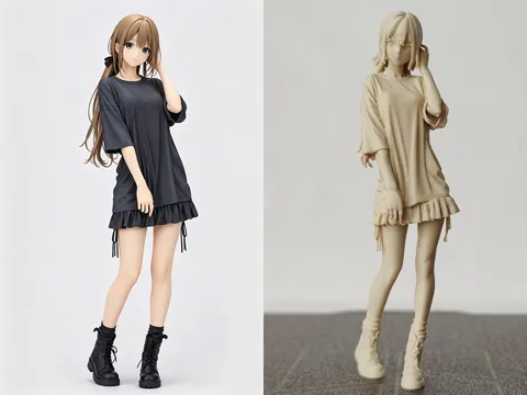 Modelo para impresión 3D: 动漫女孩 手办 — referencia de MakerWorld