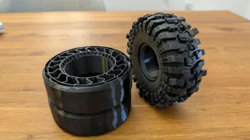 Modelo para impresión 3D: RC Crawler Tire Inlay No Foam — vista de referencia 3