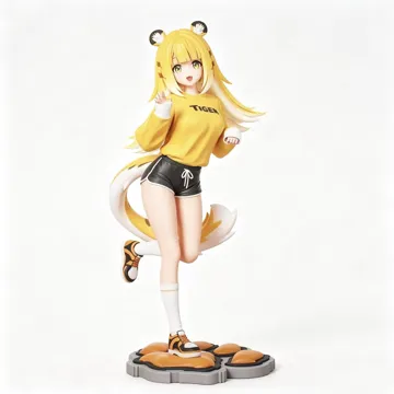 Modelo para impresión 3D: 橘福福3D打印手办 — vista de referencia 4