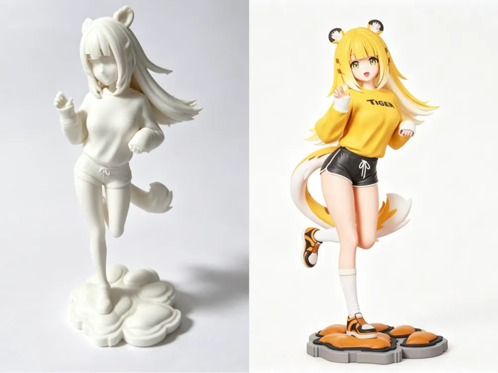 Modelo para impresión 3D: 橘福福3D打印手办. Referencia del modelo original.