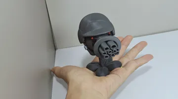 Modelo para impresión 3D: 植物大战僵尸_毁灭菇机枪射手 — vista de referencia 4