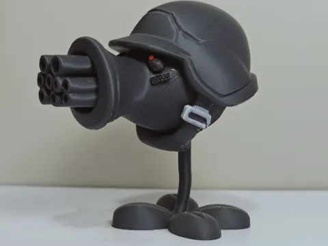 Modelo para impresión 3D: 植物大战僵尸_毁灭菇机枪射手 — referencia de MakerWorld